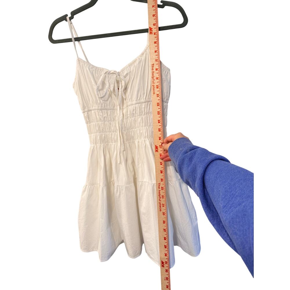 Ciao Lucia M Caserto White Cotton Mini Dress $345 Smocked Cottagecore Milkmaid - Picture 12 of 12